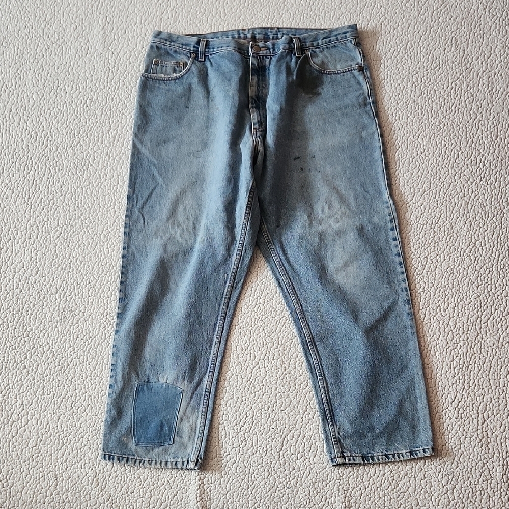 Members Mark Heavily Distressed Destroyed Acid Washed Bootcut Jeans